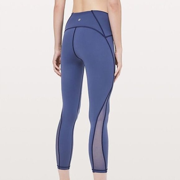 Lululemon Train Times 7/8 Pant 25" Gatsby Blue Size 4 - Picture 1 of 7